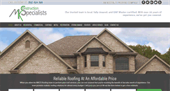 Desktop Screenshot of mkcsroofing.com