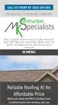 Mobile Screenshot of mkcsroofing.com